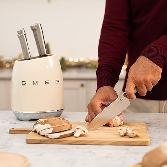 Smeg - Stainless Steel Knife Block