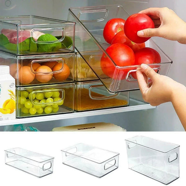 Clear Fridge & Pantry Organizer with Easy-Grab Handle