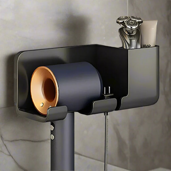 Wall Mounted Hair Dryer Holder - My Place Organized