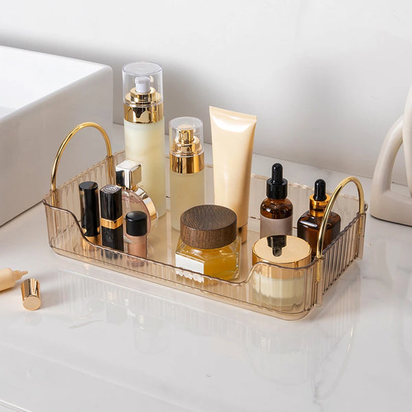 Elegant Makeup Vanity Storage Tray