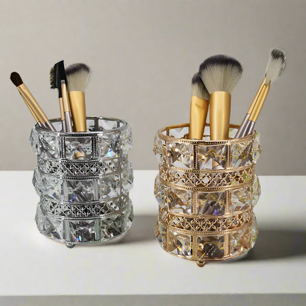 Elegant Cosmetic Brush Holder for Makeup & Eyebrow Pencils