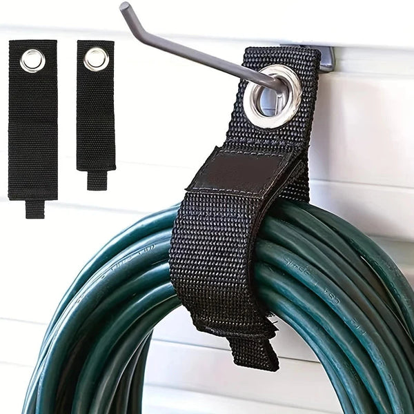 Heavy-Duty Storage Straps – Reusable Organizer for Cables & Hoses in Garage