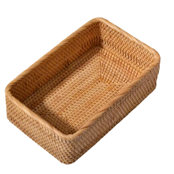 Rattan Storage Basket Organizer 3 Sizes - My Place Organized